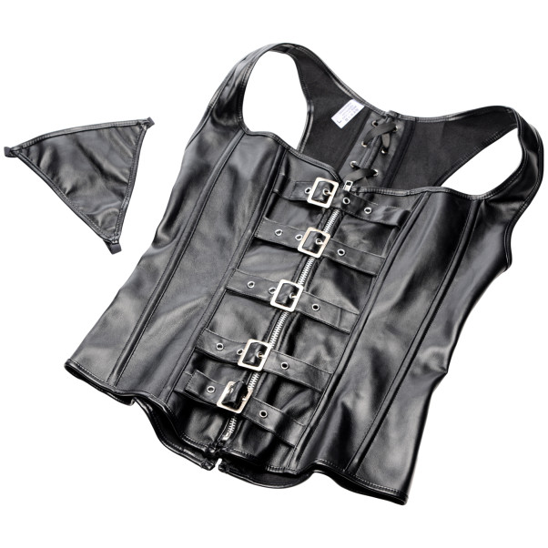 Strict Lace-up Korset en String