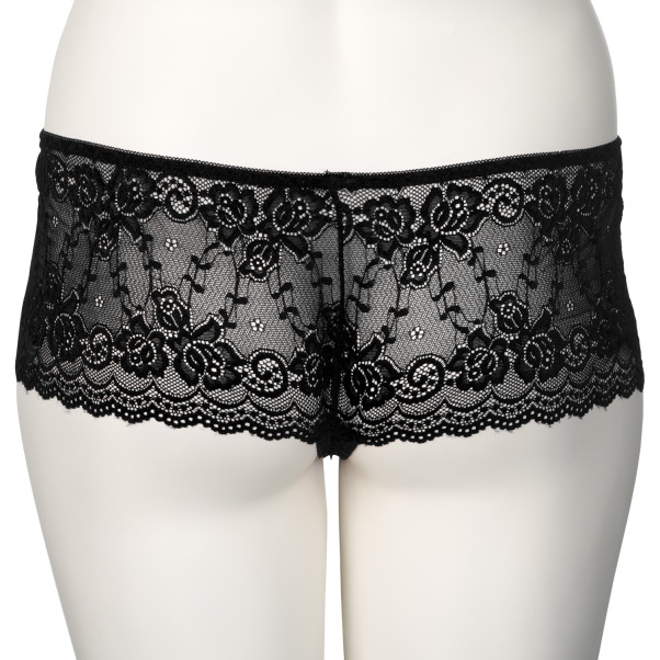 NORTIE Gunilla Black Kanten Kruisloze Hipster Plus Size