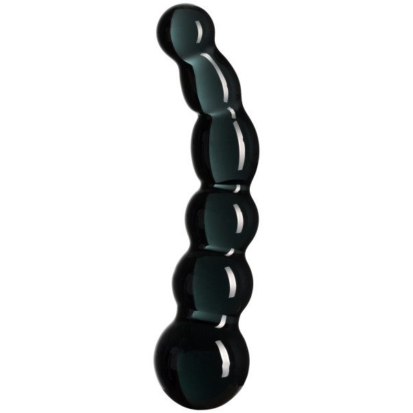 Sinful Black Groove Glazen Dildo 17 cm