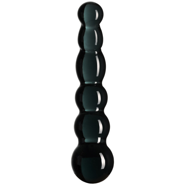 Sinful Black Groove Glazen Dildo 17 cm