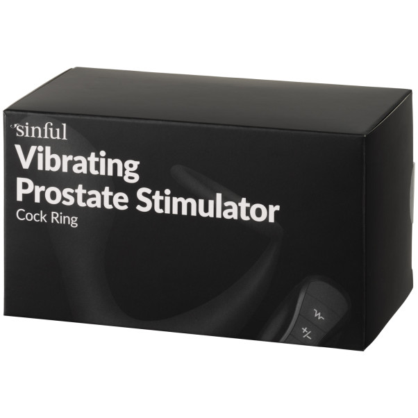 Sinful Vibrerende Prostaatstimulator met Afstandsbediening en Penisring