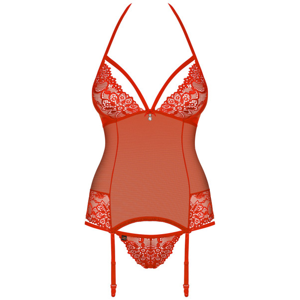 Obsessive Rode Corsage-set