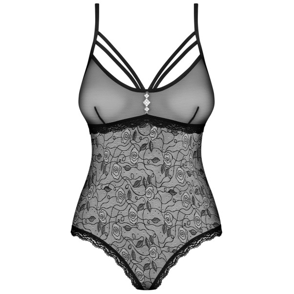 Obsessive Kruisloos Mesh Bodystocking