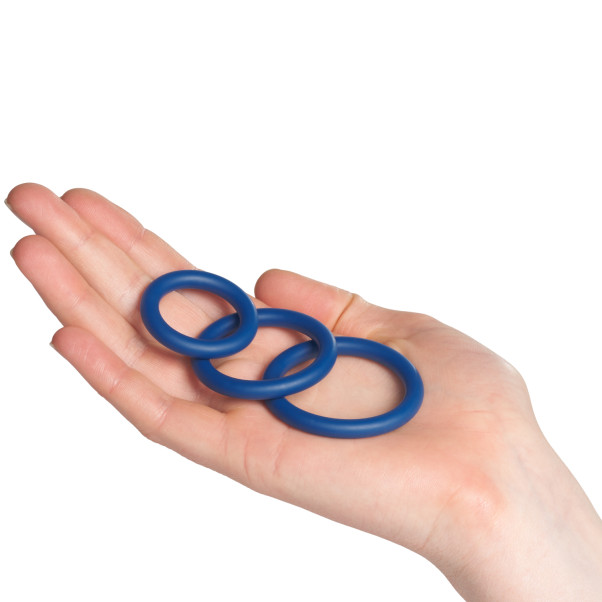 Sinful Business Blue Penisring Set van 3 Stuks