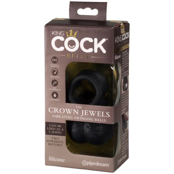 King Cock Elite The Crown Jewels Vibrerende Bewegende Ballen