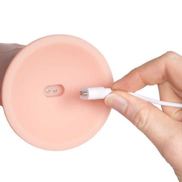 King Cock Elite Dual Density Vibrerende Dildo met Afstandsbediening 25 cm