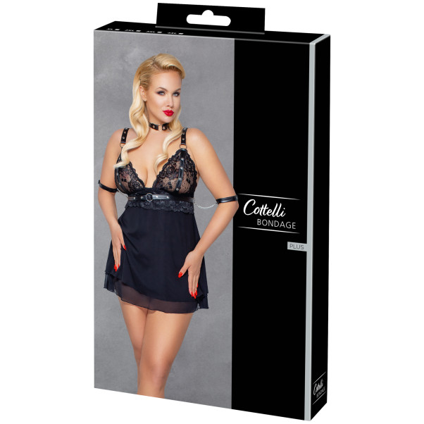 Cottelli Bondage Babydoll Set Plus Size