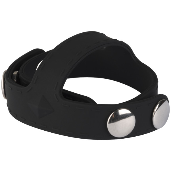 Blue Line C&B Gear Siliconen Penisring in T-stijl met Balverdeler