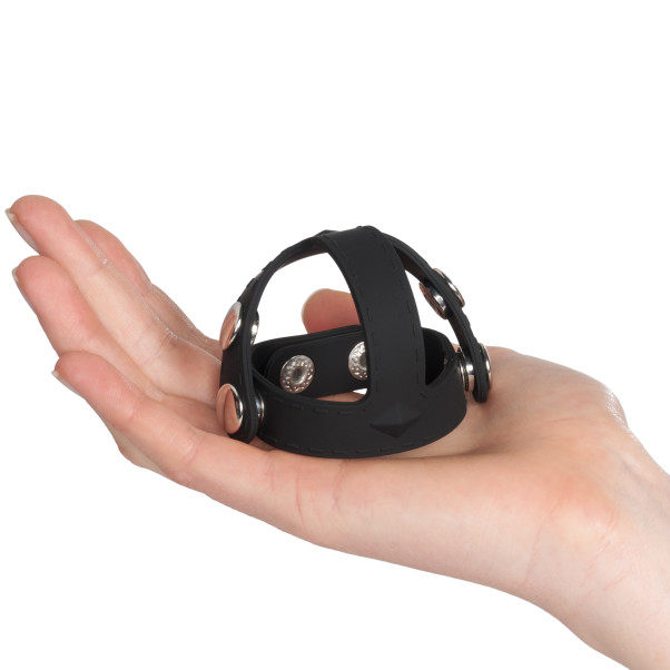 Blue Line C&B Gear Siliconen Penisring in T-stijl met Balverdeler