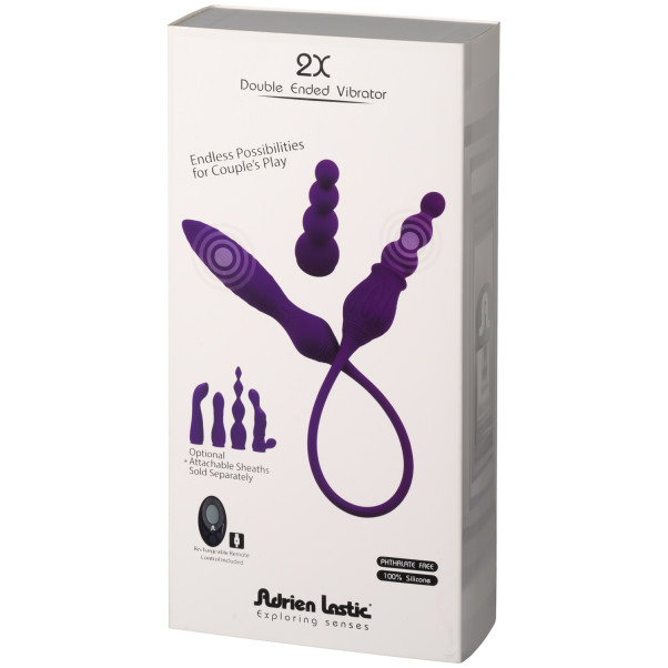 Adrien Lastic 2X Dubbele Vibrator met Afstandbediening