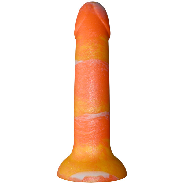 baseks Orange Sunset Siliconen Dildo met Zuignap 18 cm