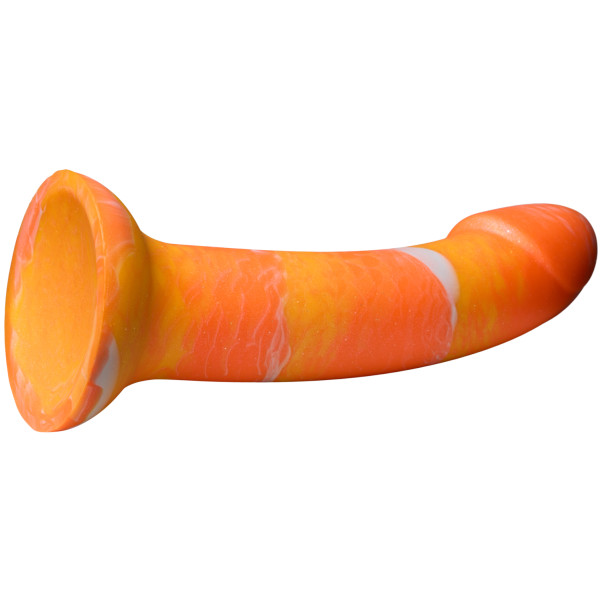 baseks Orange Sunset Siliconen Dildo met Zuignap 18 cm