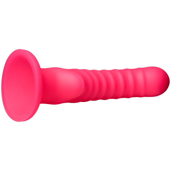 baseks Ribbed Stimulation Siliconen Dildo 17 cm