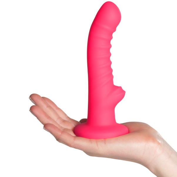 baseks Ribbed Stimulation Siliconen Dildo 17 cm
