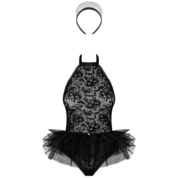 Obsessive Frilles Dienstmeisje Body Set