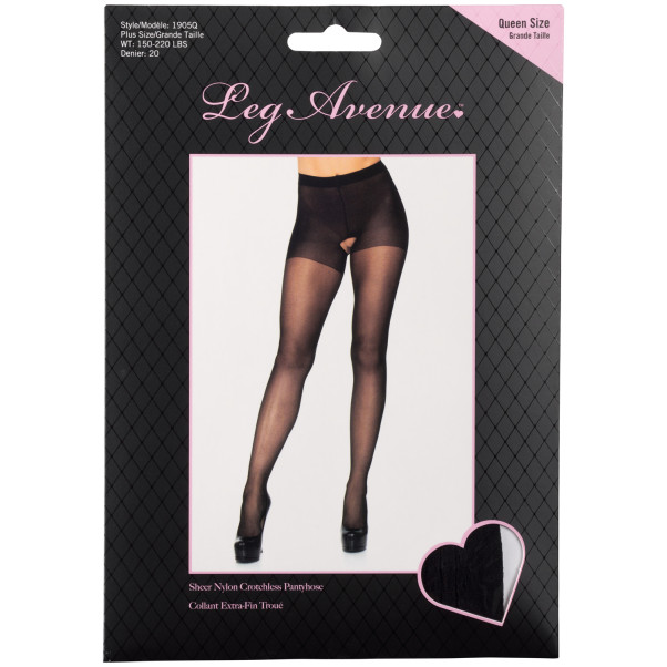 Leg Avenue Transparante Panty zonder Kruis Plus Size