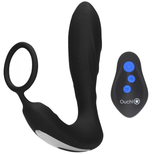 Ouch! Electro en Vibrerende Buttplug met Penisring