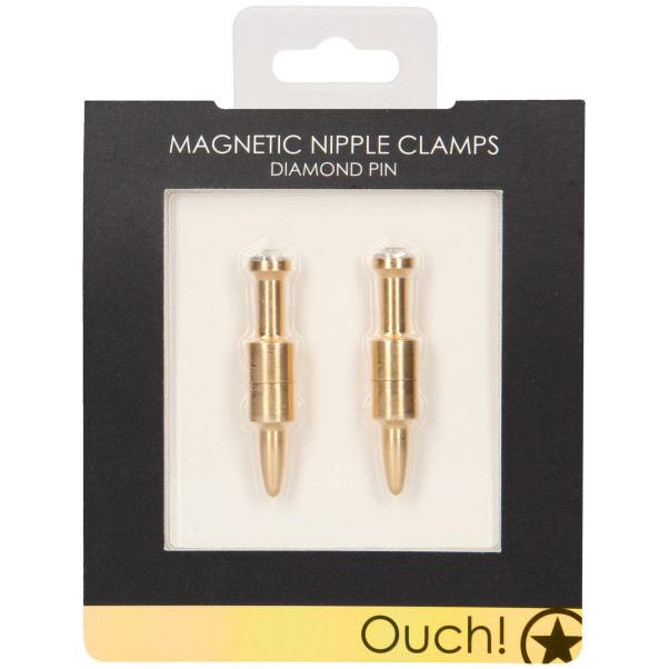 Ouch! Magnetische Tepelklemmen met Diamanten Pin
