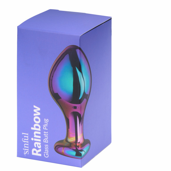 Sinful Rainbow Glazen Buttplug