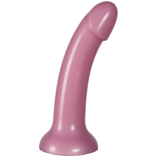 baseks Sparkling Pink Siliconen Dildo met Zuignap 18 cm