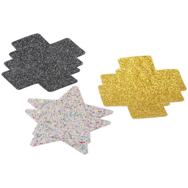 baseks Glitter Tepelstickers 3 stuks