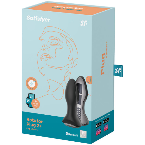 Satisfyer Rotator Plug 2+ Roterende Vibrerende Anale Plug met App