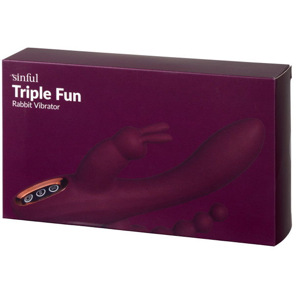 Sinful Triple Fun Bordeaux Oplaadbare Tarzan Vibrator