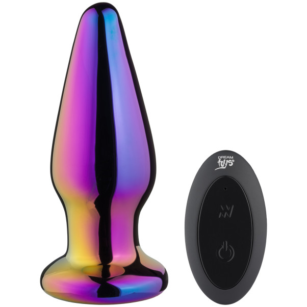 Dream Toys Glamour Glass Vibe Buttplug met Tapstoelopende Punt en Afstandsbediening