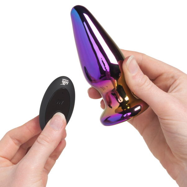 Dream Toys Glamour Glass Vibe Buttplug met Tapstoelopende Punt en Afstandsbediening