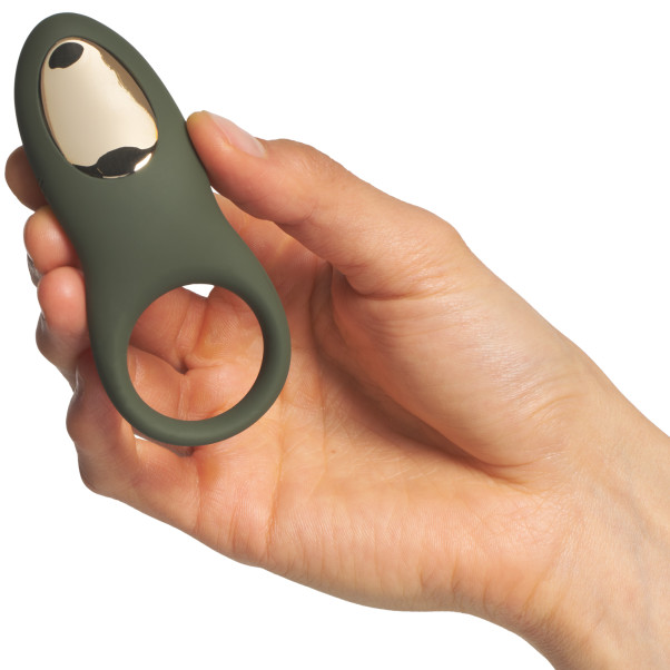 Sinful Love Buzz Army Green Vibrerende Cockring met Afstandsbediening