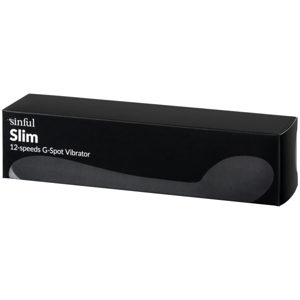 Sinful Slim Black 12-speed G-spot Vibrator