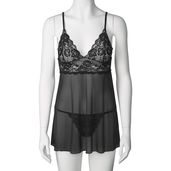 NORTIE Basil Black Babydoll Set