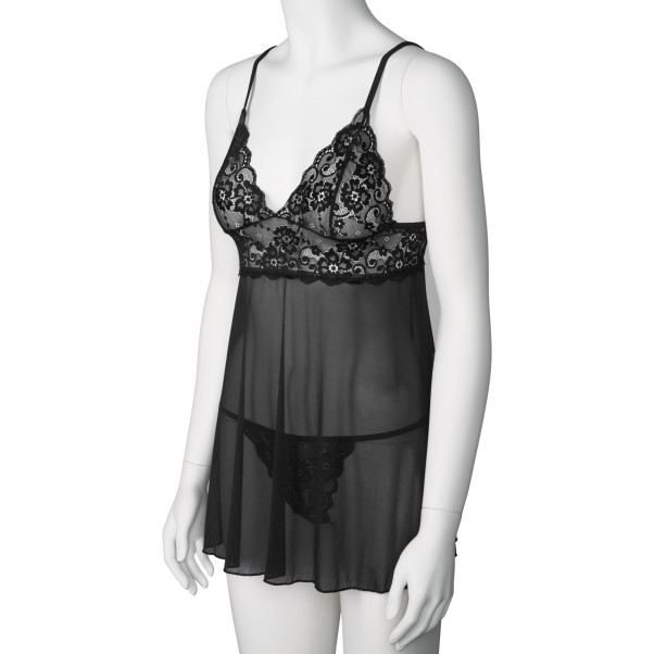 NORTIE Basil Black Babydoll Set