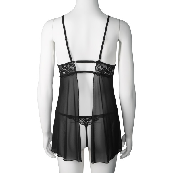 NORTIE Basil Black Babydoll Set