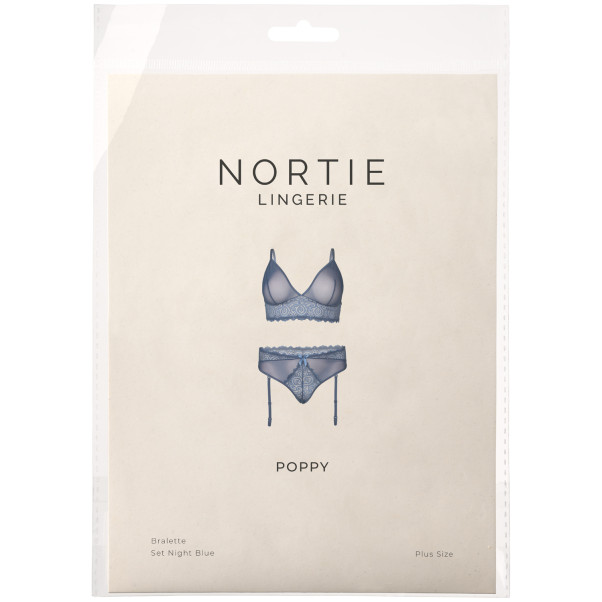 NORTIE Poppy Night Blue Bralette Set Plus Size