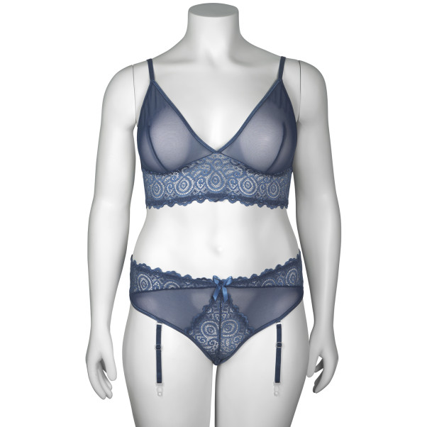 NORTIE Poppy Night Blue Bralette Set Plus Size