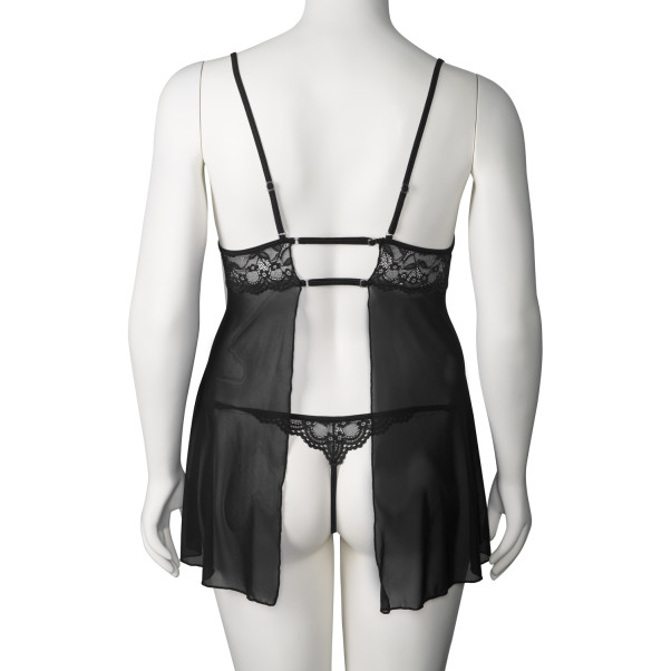 NORTIE Basil Black Babydoll Set Plus Size