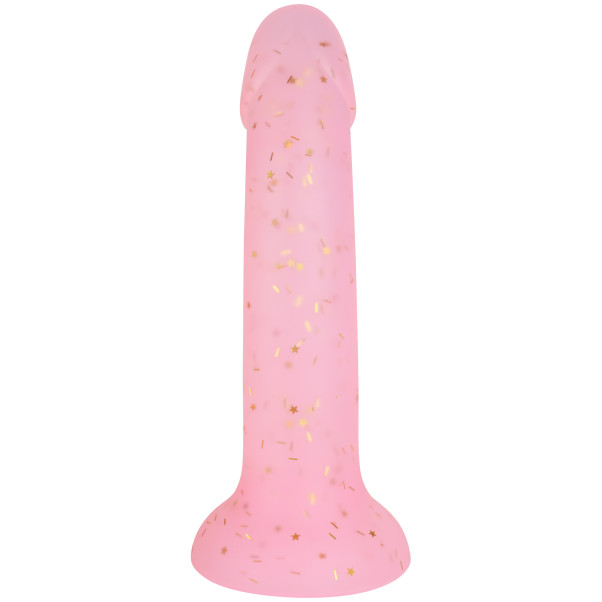 baseks Pink Starry Siliconen Dildo 18 cm