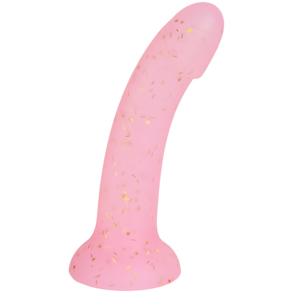 baseks Pink Starry Siliconen Dildo 18 cm