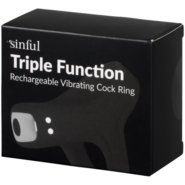Sinful Triple Function Oplaadbare Vibrerende Cockring