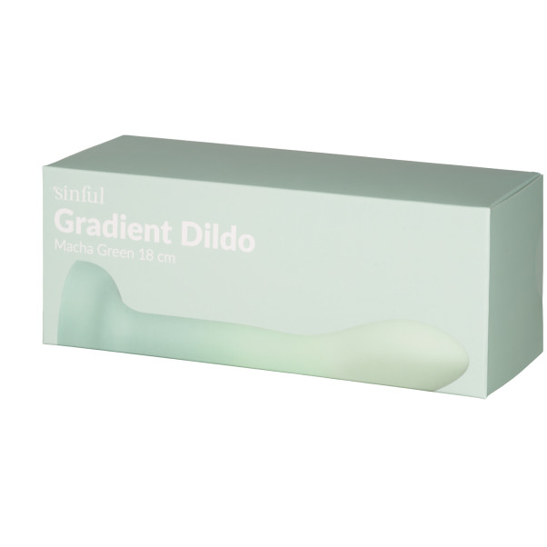 Sinful Gradient Macha Green Dildo met Zuignap 18 cm