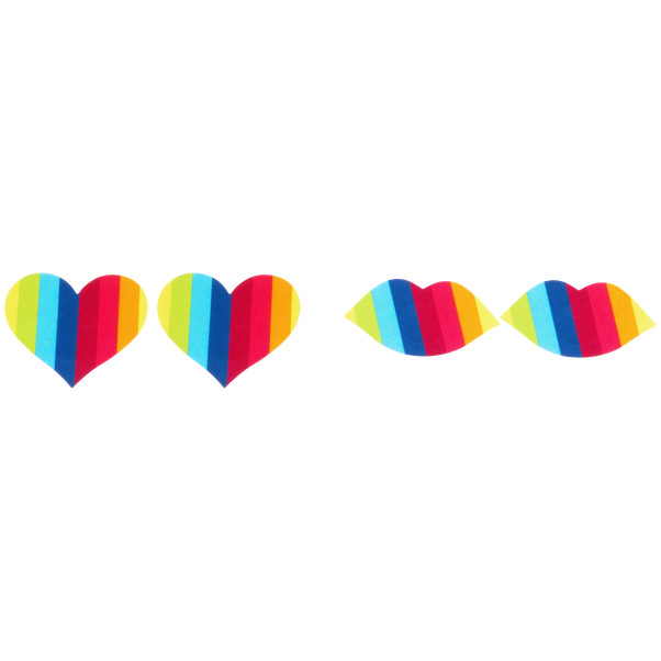 Nipplicious Rainbow Tepelstickers 4 stuks