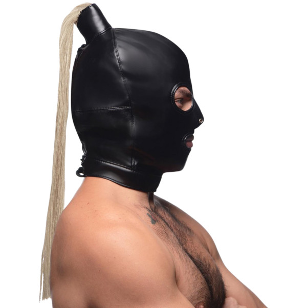 Strict Blonde Ponytail BDSM Masker
