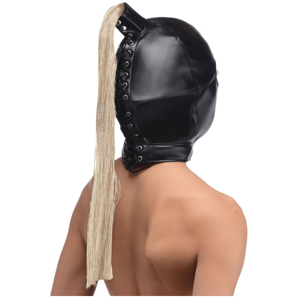 Strict Blonde Ponytail BDSM Masker