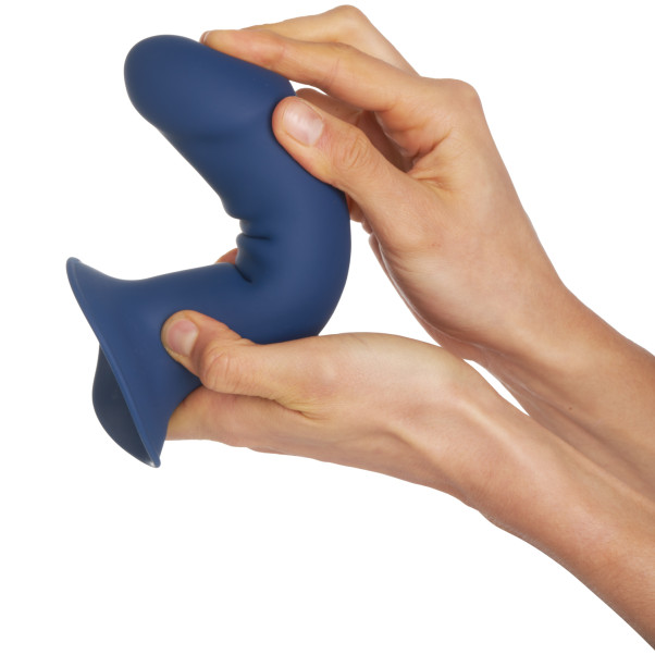 Squeeze-It Squeezable Blue Dildo met Zuignap 18,5 cm