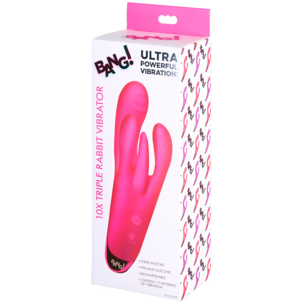 Bang! Pink Triple Rabbit Vibrator