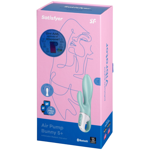 Satisfyer Air Pump Bunny 5 Opblaasbare Rabbit Vibrator met App