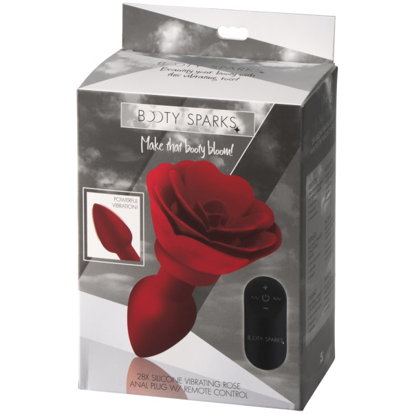 Booty Sparks Rose Vibrerende Buttplug Large