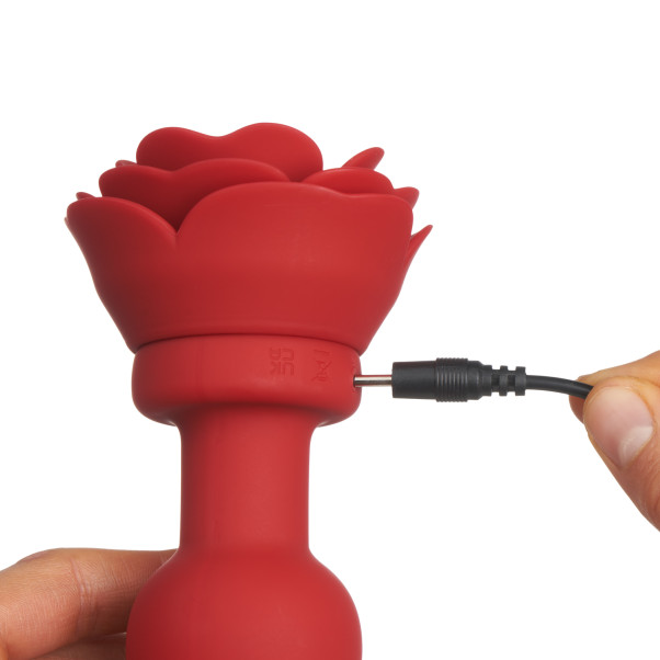 Booty Sparks Rose Vibrerende Buttplug Large