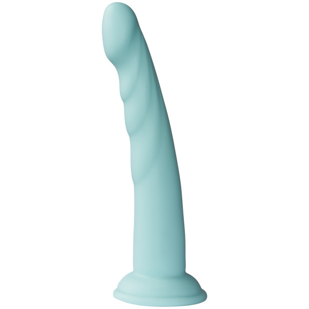 Dillio Platinum Slim Seven Teal Dildo met Zuignap 21 cm